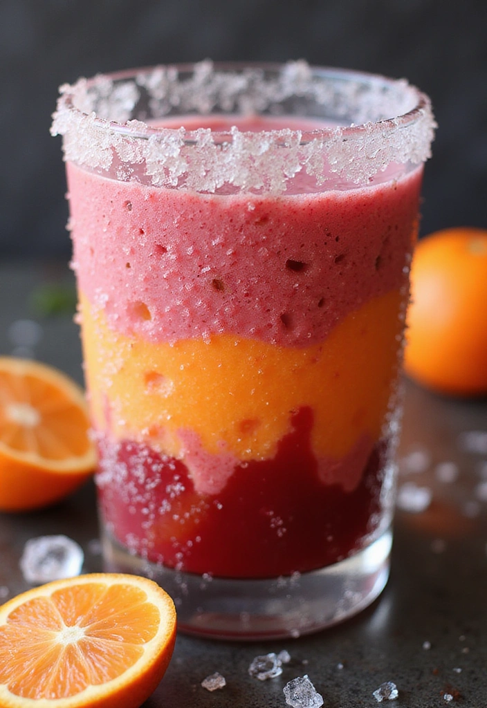Vegan smoothie breakfast: Citrus berry freeze smoothie