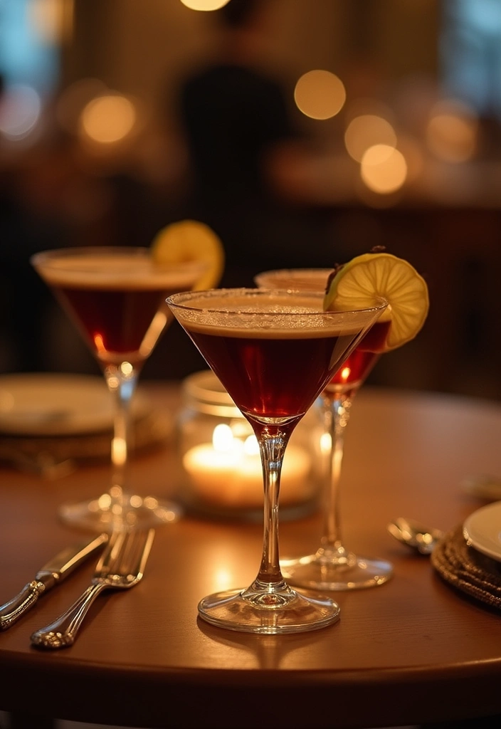 Espresso martini cocktail