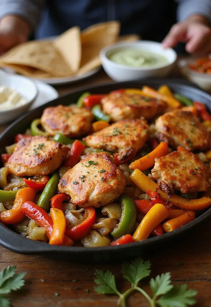 Oven-Baked Chicken Fajitas