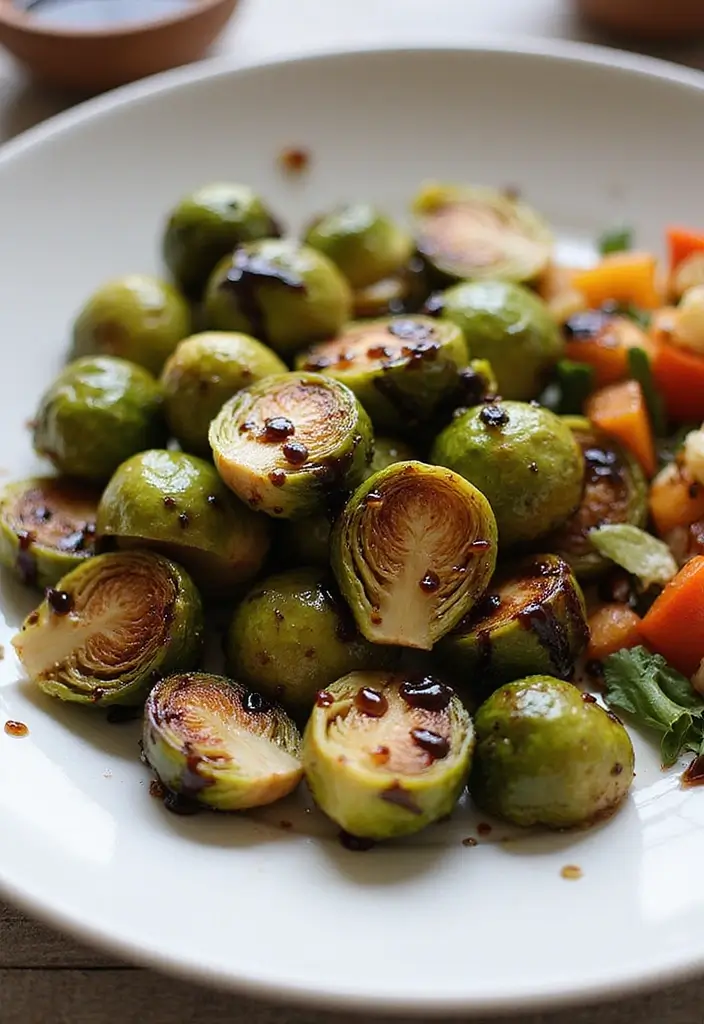 Balsamic Glazed Brussels Sprouts