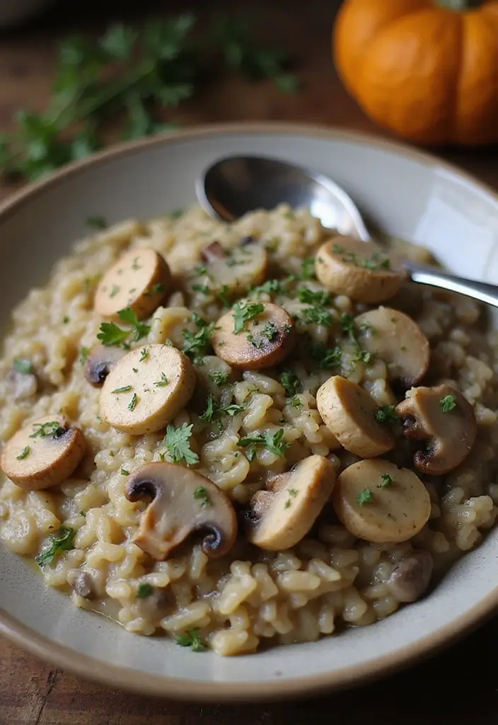Creamy Mushroom Risotto