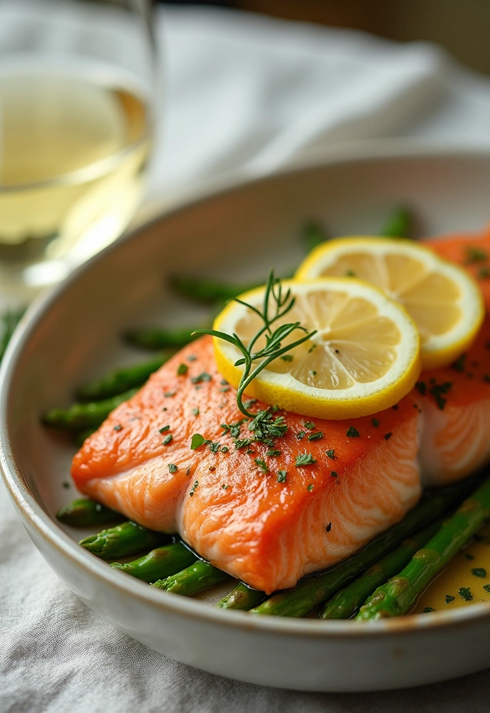 Baked Salmon with Asparagus