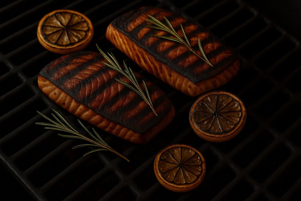 Grilled swordfish steaks