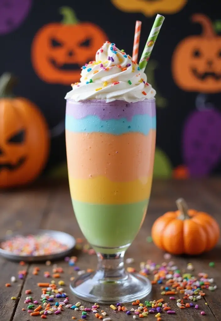 Cauldron of Colorful Candy Milk