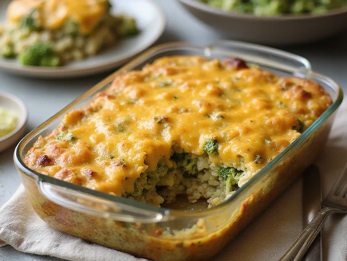 Cheesy Broccoli and Rice Casserole