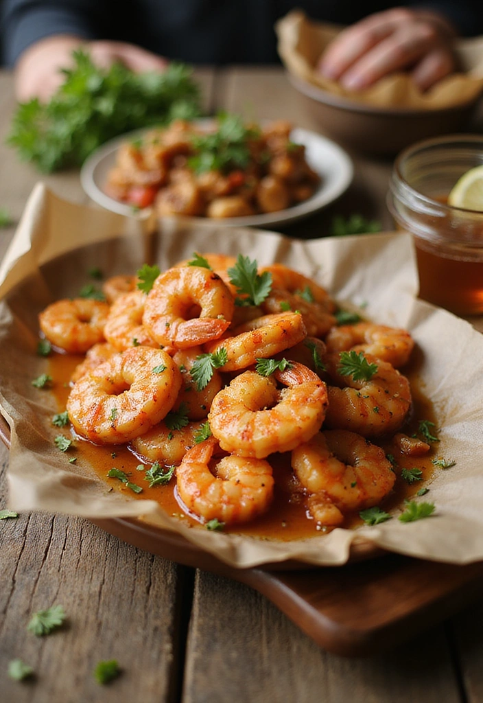 Honey garlic shrimp serving suggestions