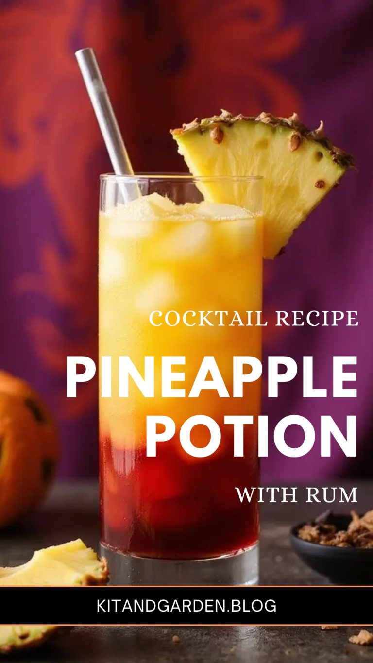 A stunning layered cocktail showcasing yellow pineapple juice and red grenadine, garnished with a pineapple slice