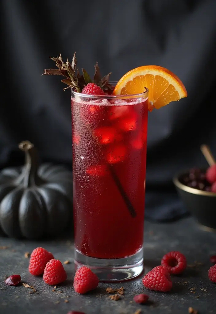Cocktail drinks for adults: Blood Red Cocktail